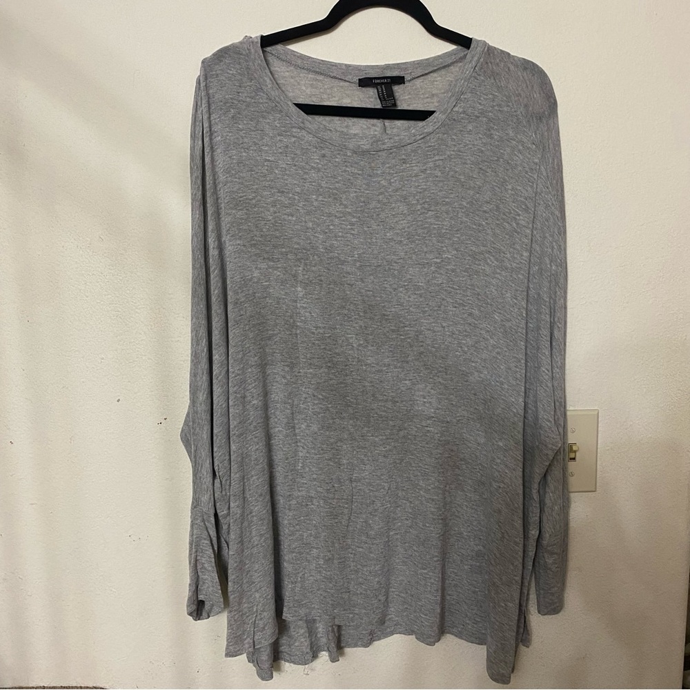 FOREVER 21 | Linen Blend Batwing Style Blouse